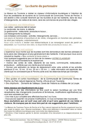 Classeur Touristique Terres de Perche 2026