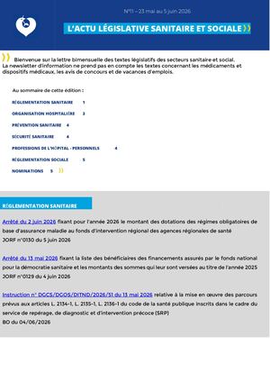 Actu Legislative N11 2026