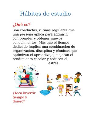 Hábitos De Estudio