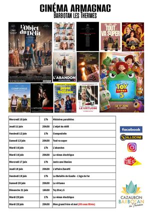 Programme du Cinéma