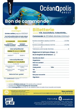 BDC Billetterie CSE