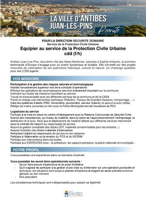 Annonce equipier PCU - CDD