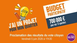 Proclamation des résultats du budget participatif 2026