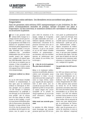 Le Quotidien Du Médecin Grossesses Extra Utérines _ Les Dernières Recos Accordent Une Place à L’expectative 29052026