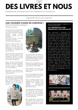 Des Livres Et Nous