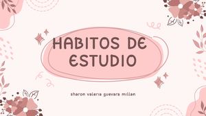 Pink Abstract Ahabitos de estudioesthetic Group Project Presentation