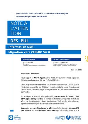 Dsn Migration Vers Chimio Tnn