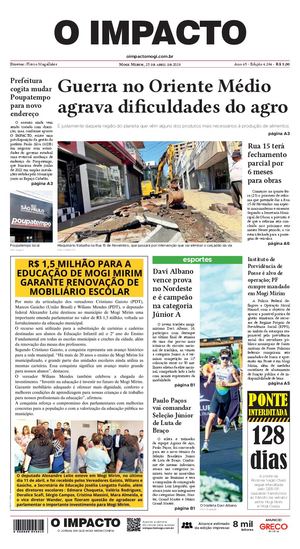 O Impacto 25 04 26