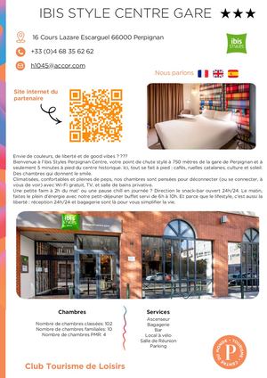 Ibis Centre Gare - Tourisme de Loisirs