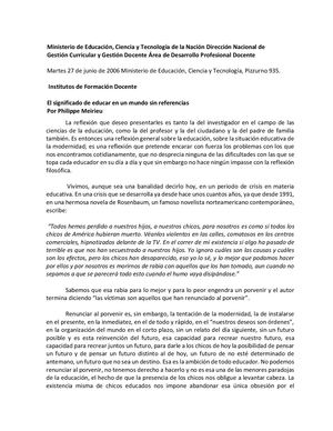 Educar En La Incertidumbre