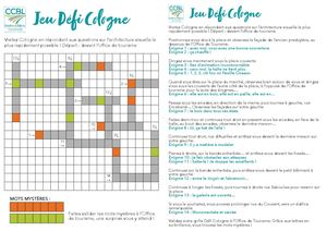 Jeu Defi Cologne 2026