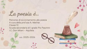 La poesia è...
