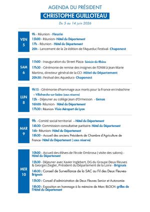 Agenda 5 Au 14 Juin (1)