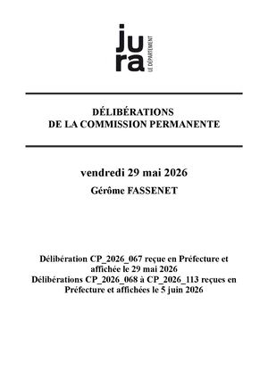 COMMISSION PERMANENTE-29 MAI 2026