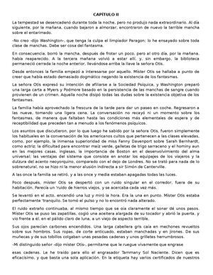 7° Capítulos Ii Y Iii El Fantasma De Canterville