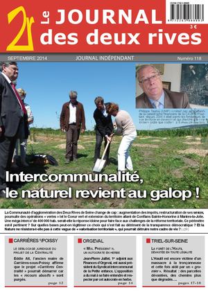 Journal des Deux Rives, n°118, septembre 2014