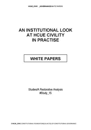 An Industrial REVIEW | WHITE PAPERS Modal #017
