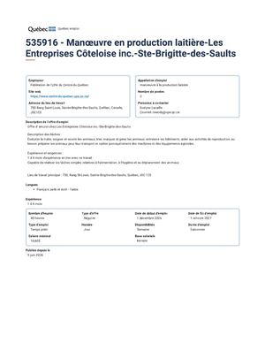 Les Entreprises Côteloise Inc