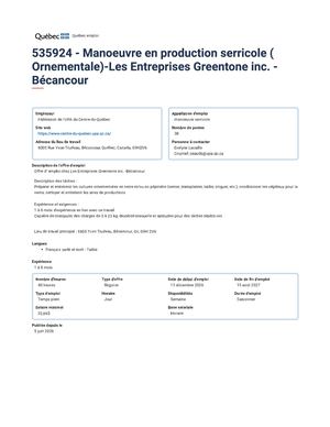 Les Entreprises Greentone Inc