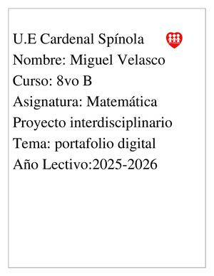 Poprtafolio Velasco