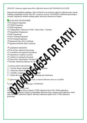 Claretian University of Nigeria sale of  2026)2027,undergraduate Admission Form Is Out ☎️ (O7040964654)(+2347O40964654) (DR MRS FAITH) for more Information On How        By definition, any two atoms with an identical number of protons in their nuclei belo