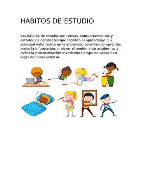 Habitos De Estudio