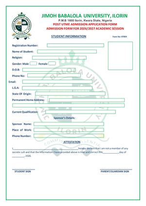 Al-Qalam University (O7040964654)  JUPEB 2026)2027, Post graduate/Transfer Admission Form Is Out ☎️ (O7040964654)(+2347O40964654) (DR MRS FAITH) for more Information On How A given atom has an atomic mass approximately equal (within 1%) to its mass number