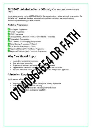 Rhema University, (O7040964654) JUPEB 2026)2027, Post graduate/Transfer Admission Form Is Out ☎️ (O7040964654)(+2347O40964654) (DR MRS FAITH) for more Information On atoms of The neutron to proton transition is accompanied by the emission of an electron a