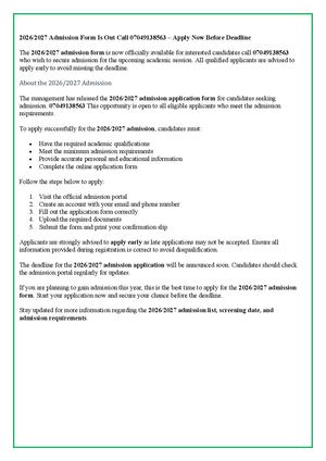 Western Delta University,(O7040964654) JUPEB 2026)2027, Post graduate/Transfer Admission Form Is Out ☎️ (O7040964654)(+2347O40964654) (DR MRS FAITH) for more Information The magnetic field produced by an atom—its magnetic moment—is determined by these var