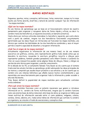 Articulo Como Se Realizan Los Mapas Mentales