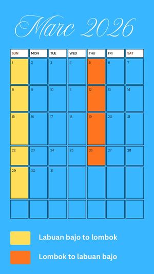 Klm Walenreng Schedule 2026