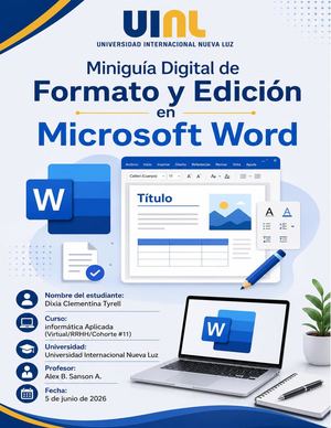Miniguía Digital de Formato y Edición en Microsoft Word