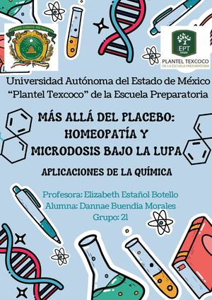 Homeopatía y microdosis