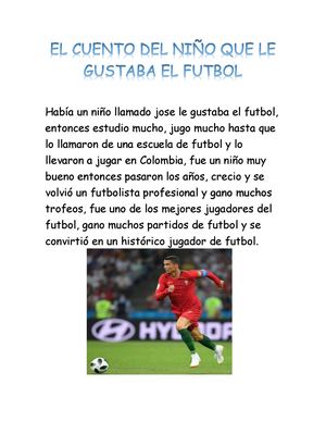 El Cuento Del Niño Que Le Gustaba El Futbol GAEL VIASUS 401