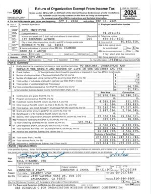 SETI Institute 2025 Form 990 For Public Inspection