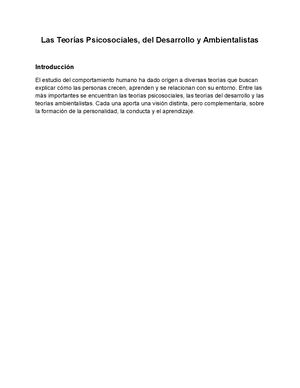 Teorias Psicosociales Desarrollo Ambientalistas (1)