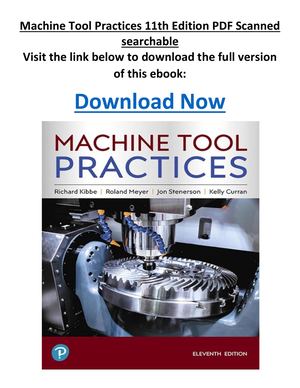 Machine Tool Practices 11th Edition PDF Scanned Searchable