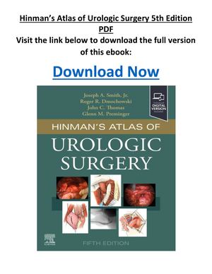 Hinman’s Atlas Of Urologic Surgery 5th Edition PDF