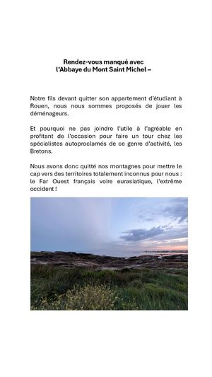 La Non Visite De L’abbaye Du Mont Saint Michel Vd2