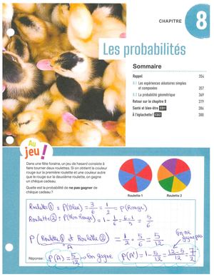Probabilité Corrige