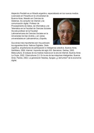 Biografia, Piscitelli. (Fernández)
