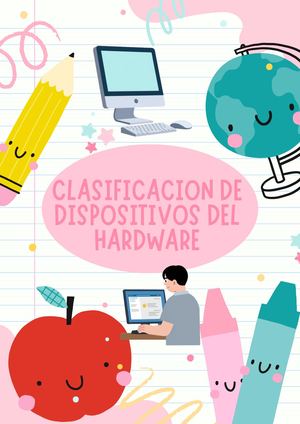Hoja De Portada De Proyecto Informática Ilustrado Verde Y Morado