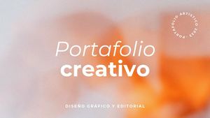 Presentación Portafolio Creativo Minimalista Naranja