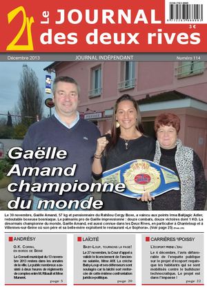 Journal des 2 Rives, n°114, décembre 2013