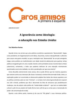 Caros 4 27jan2017 Ensino Eua E Brasil