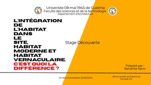 L'integration De L'habitat Dans Le Site Habitat Moderne Et Habitat Vernaculaire, C'est Quoi La Difference