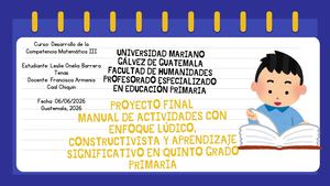 Proyecto Final Manual De Actividades Con Enfoque Ludico