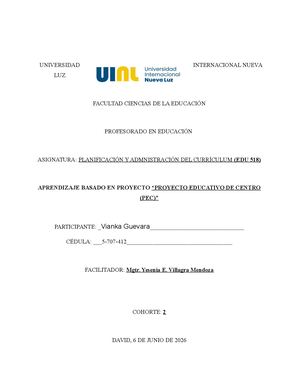 Proyecto Educativo