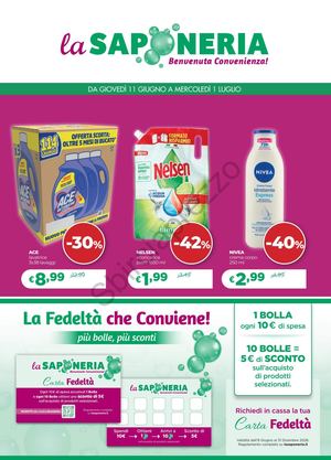 Volantino La Saponeria Dall'11 Giugno Al 01 Luglio 2026