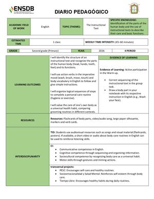 Plan Clase Clil Y Tbl
